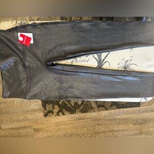 SPANX Shiny Black Leggings